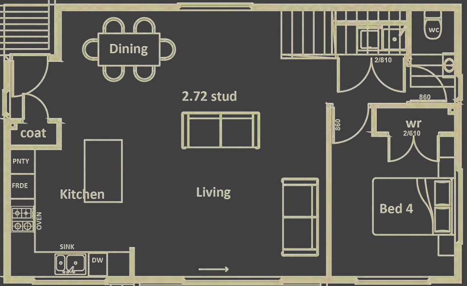 Monarch (133.3sqm) 4 Double Bedrooms Split Level *Ground Floor*