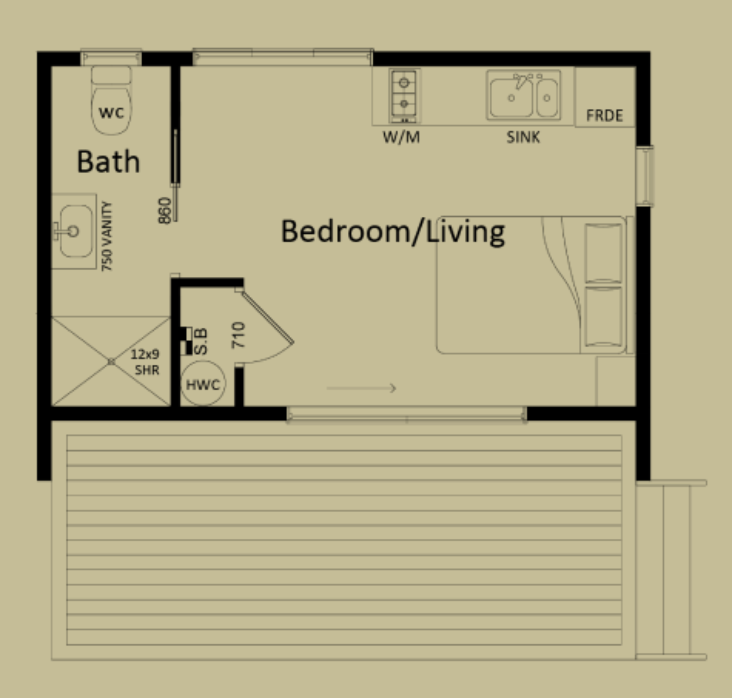 Aspen(22.7m2) Studio